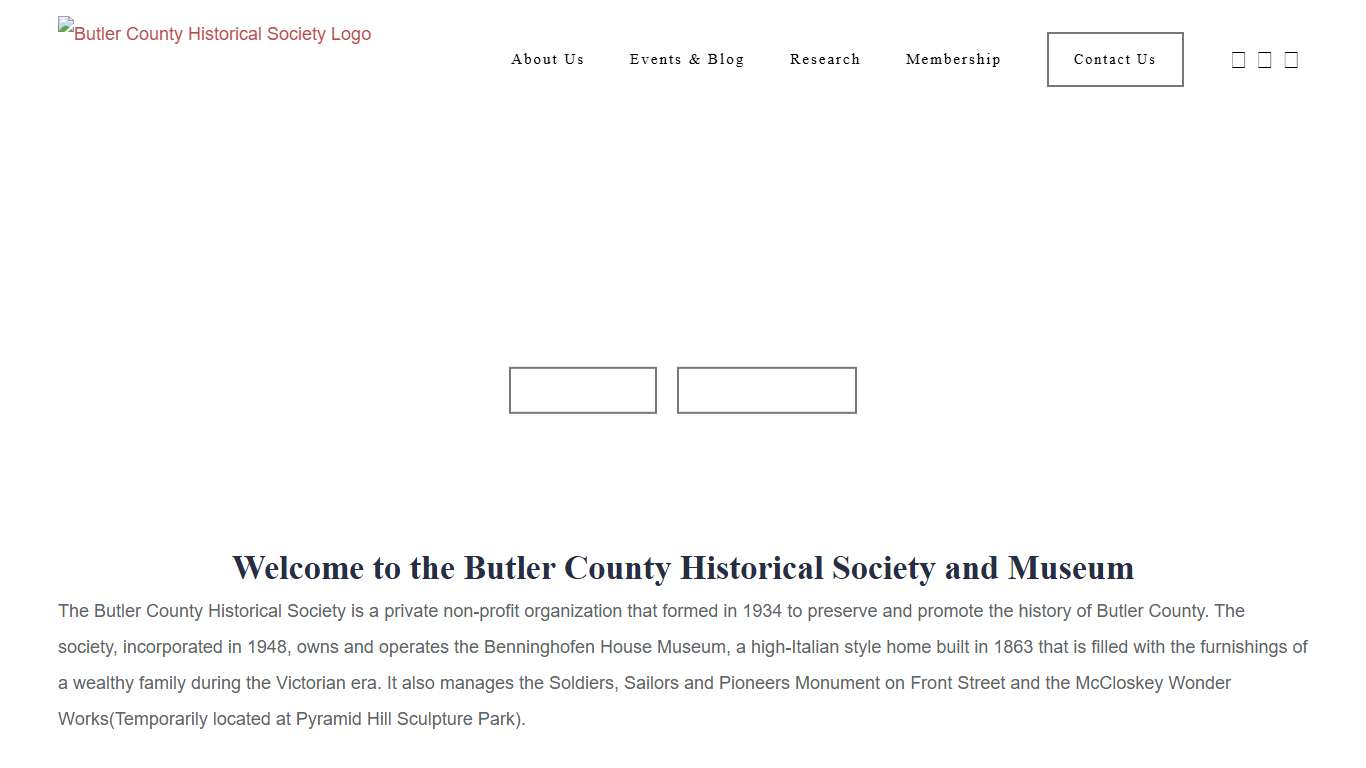 Home - Butler County Historical Society
