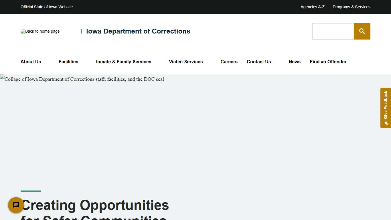 Iowa Department of Corrections Iowa Department of Corrections